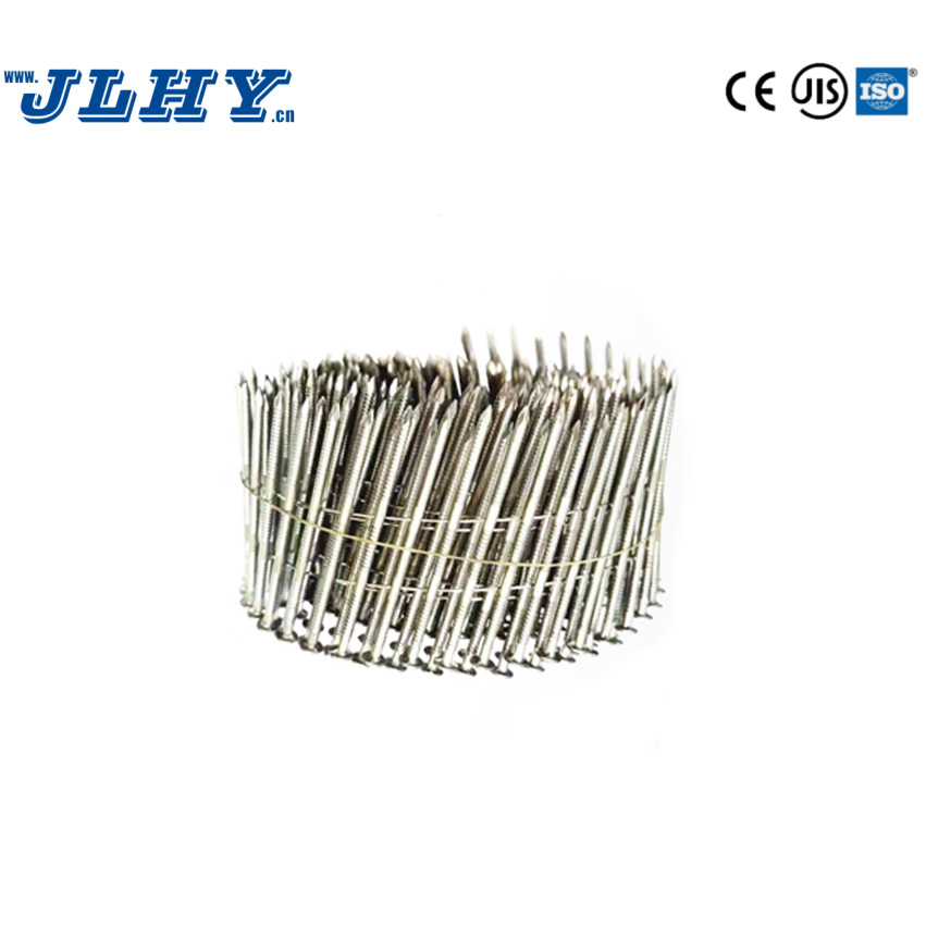 SS 304 Wire Coil Full Round Head Ring-Shank Framing Nails